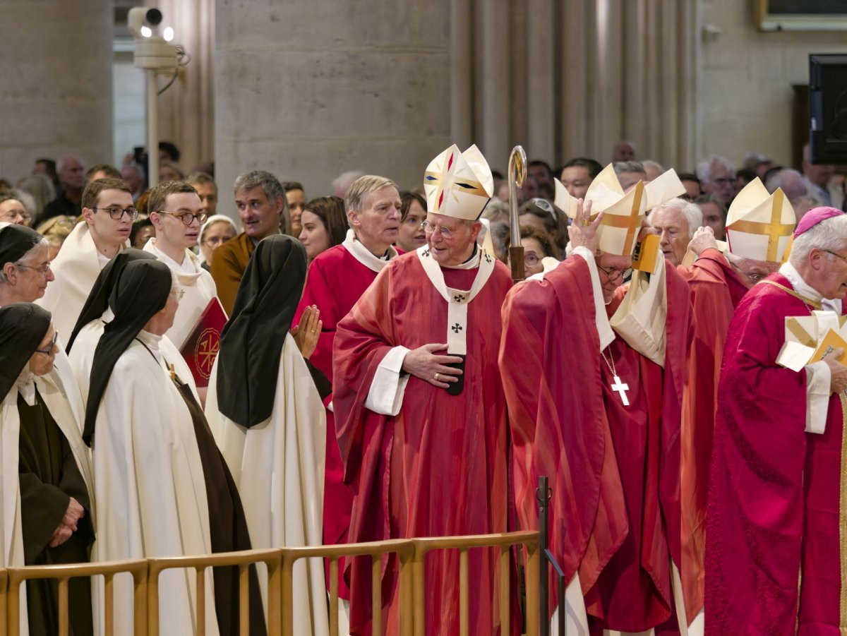 Messe d'action de grâce pour la canonisation des 16 carmélites de Compiègne. © Yannick Boschat / Diocèse de Paris.
