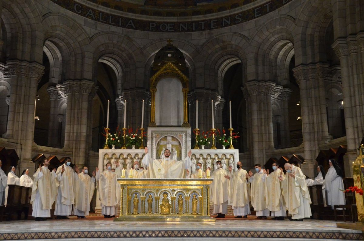 Messe des nouveaux prêtres au Sacré-Cœur de Montmartre. © Michel Pourny / Diocèse de Paris.