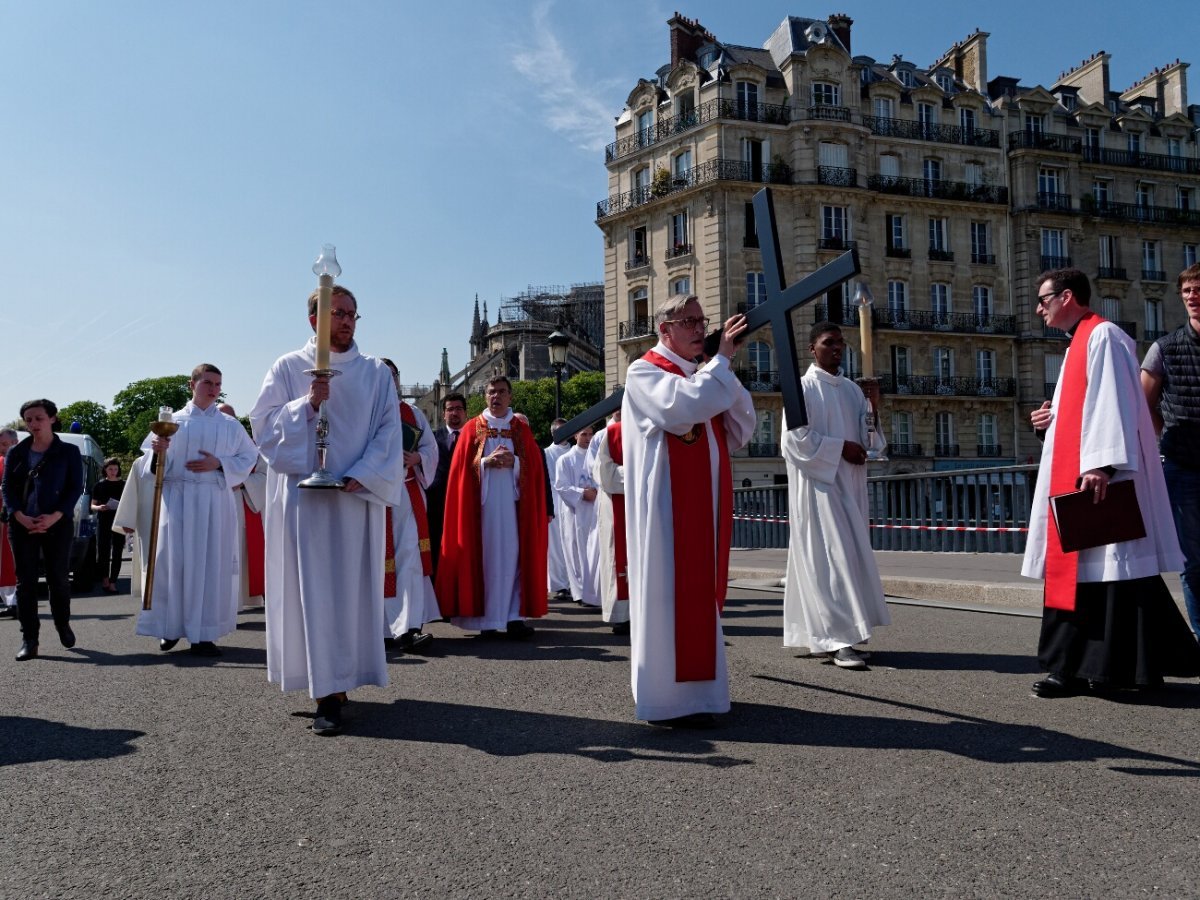 Chemin de croix de Notre-Dame de Paris. © Yannick Boschat / Diocèse de Paris.