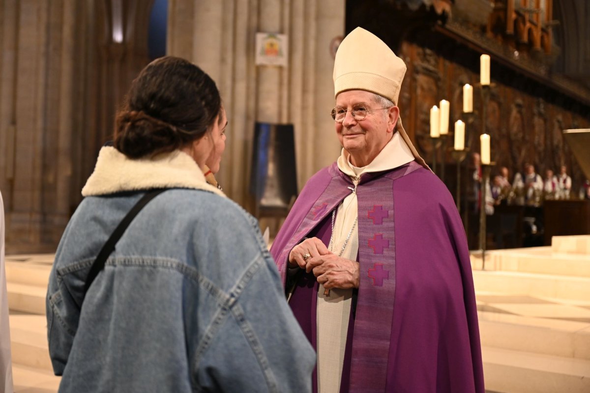 Appel décisif et inscription du nom des catéchumènes 2026 - Célébration de (…). © Marie-Christine Bertin / Diocèse de Paris.