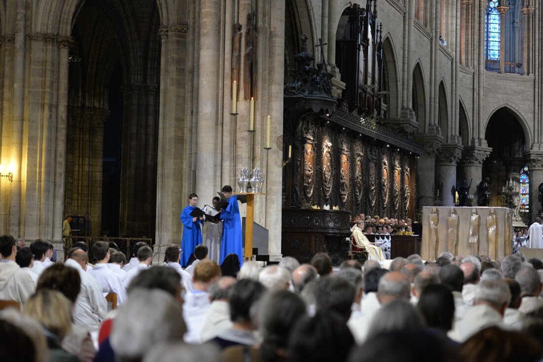 Liturgie de la parole. © Marie-Christine Bertin / Diocèse de Paris.