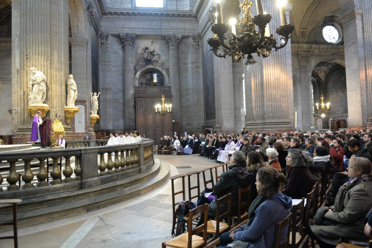 Appel décisif des catéchumènes 2020. © Marie Christine Bertin / Diocèse de Paris.