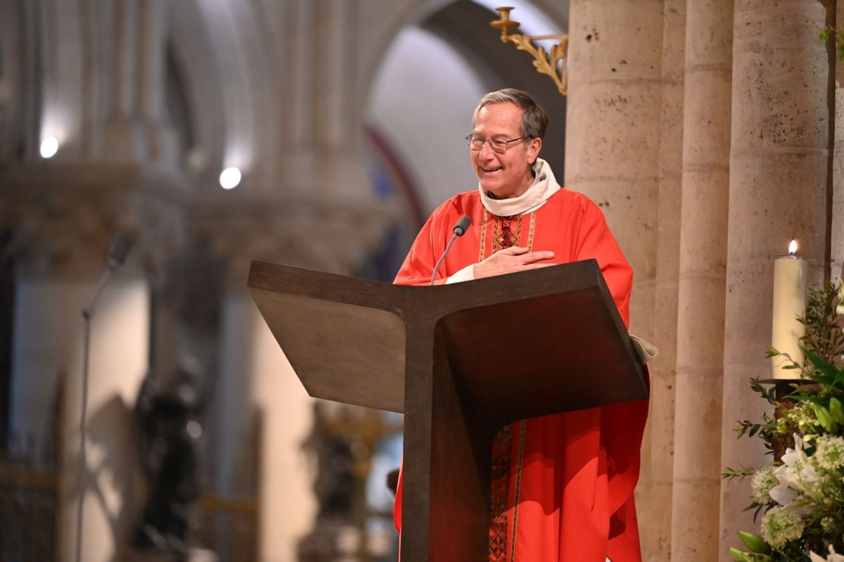 Rencontre des séminaristes d'Île-de-France 2025. Célébration de la messe. © Marie-Christine Bertin / Diocèse de Paris.