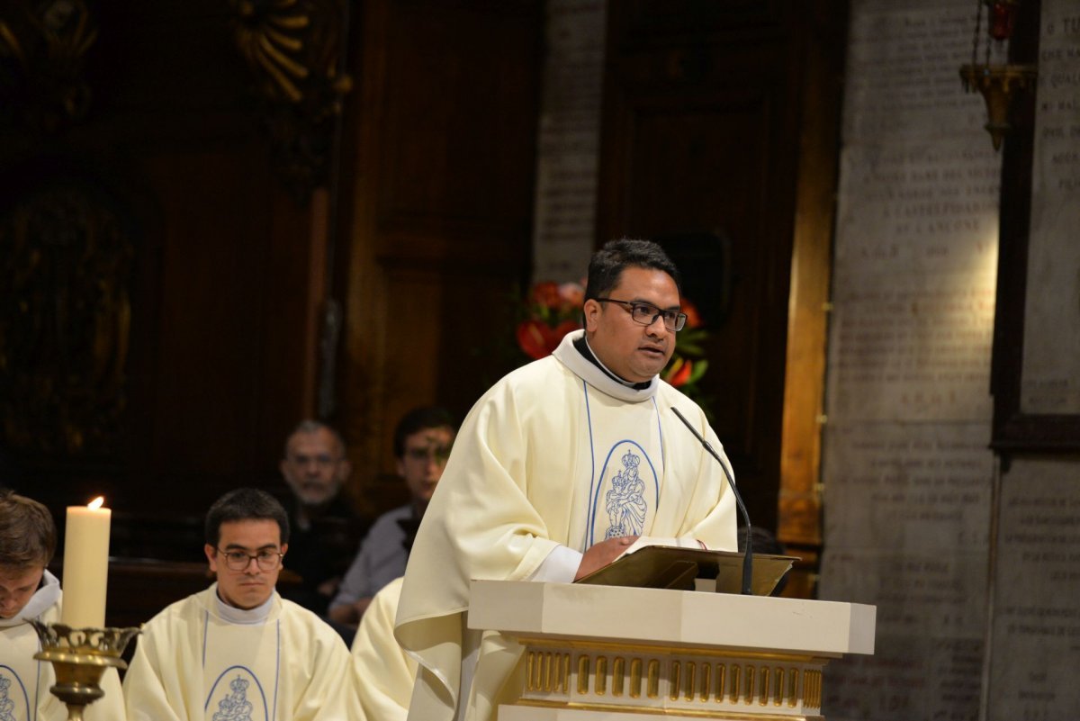 Messe des nouveaux prêtres à Notre-Dame des Victoires. © Marie-Christine Bertin / Diocèse de Paris.