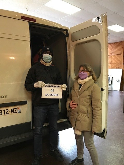 Pour le Comptoir de la Voute, entreprise d'insertion. 