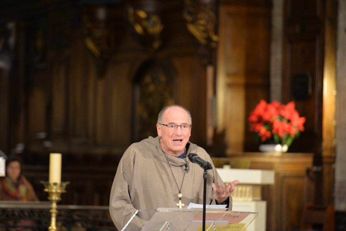 Conférence du père Nicolas Buttet à Notre-Dame des Victoires. © Marie-Christine Bertin / Diocèse de Paris.