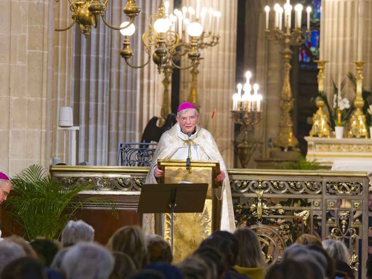 Veillée de prière pour la vie 2024. Homélie de Mgr Laurent Ulrich, archevêque de Paris. © Yannick Boschat / Diocèse de Paris.