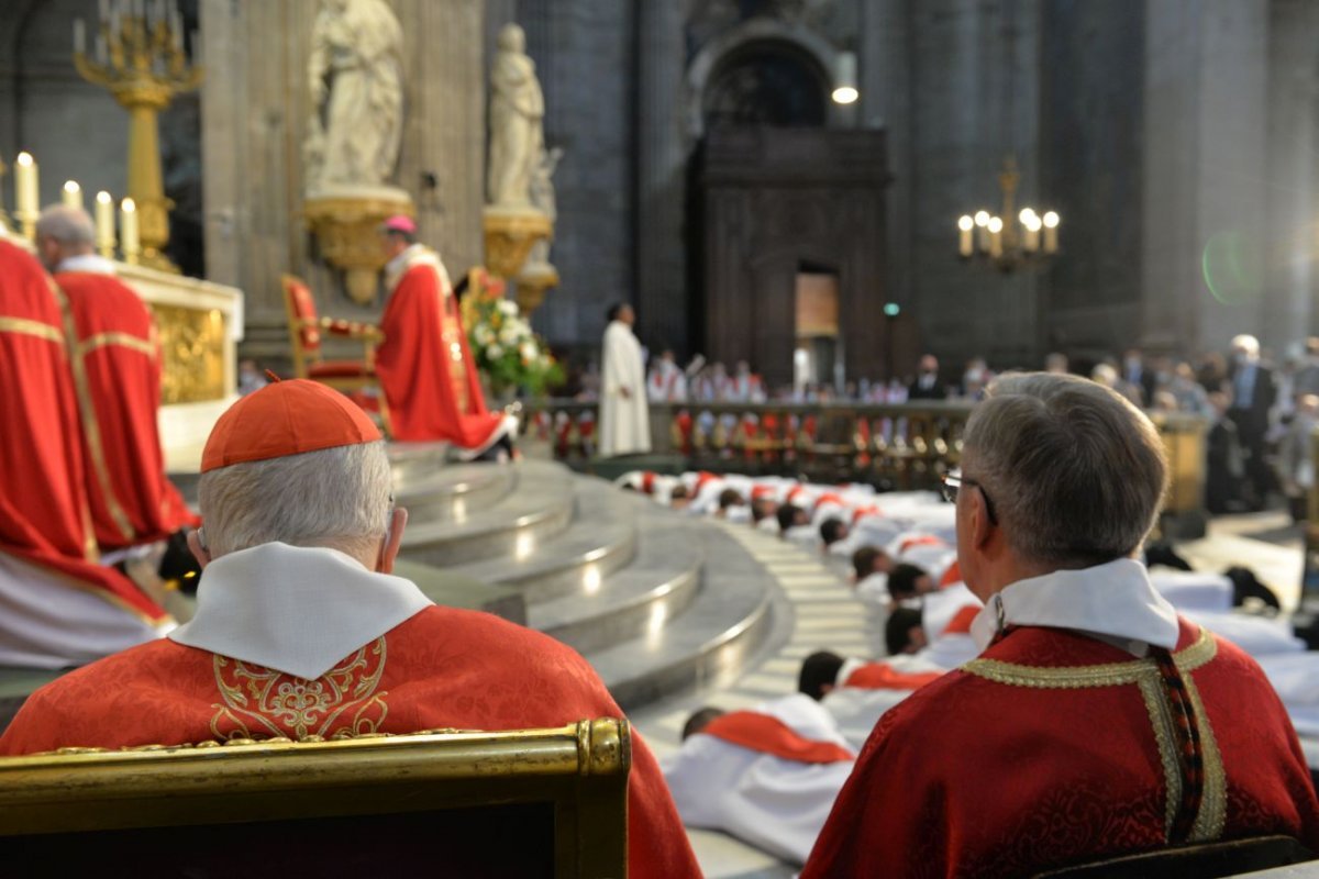 Ordinations sacerdotales 2021 à Saint-Sulpice. © Marie-Christine Bertin / Diocèse de Paris.