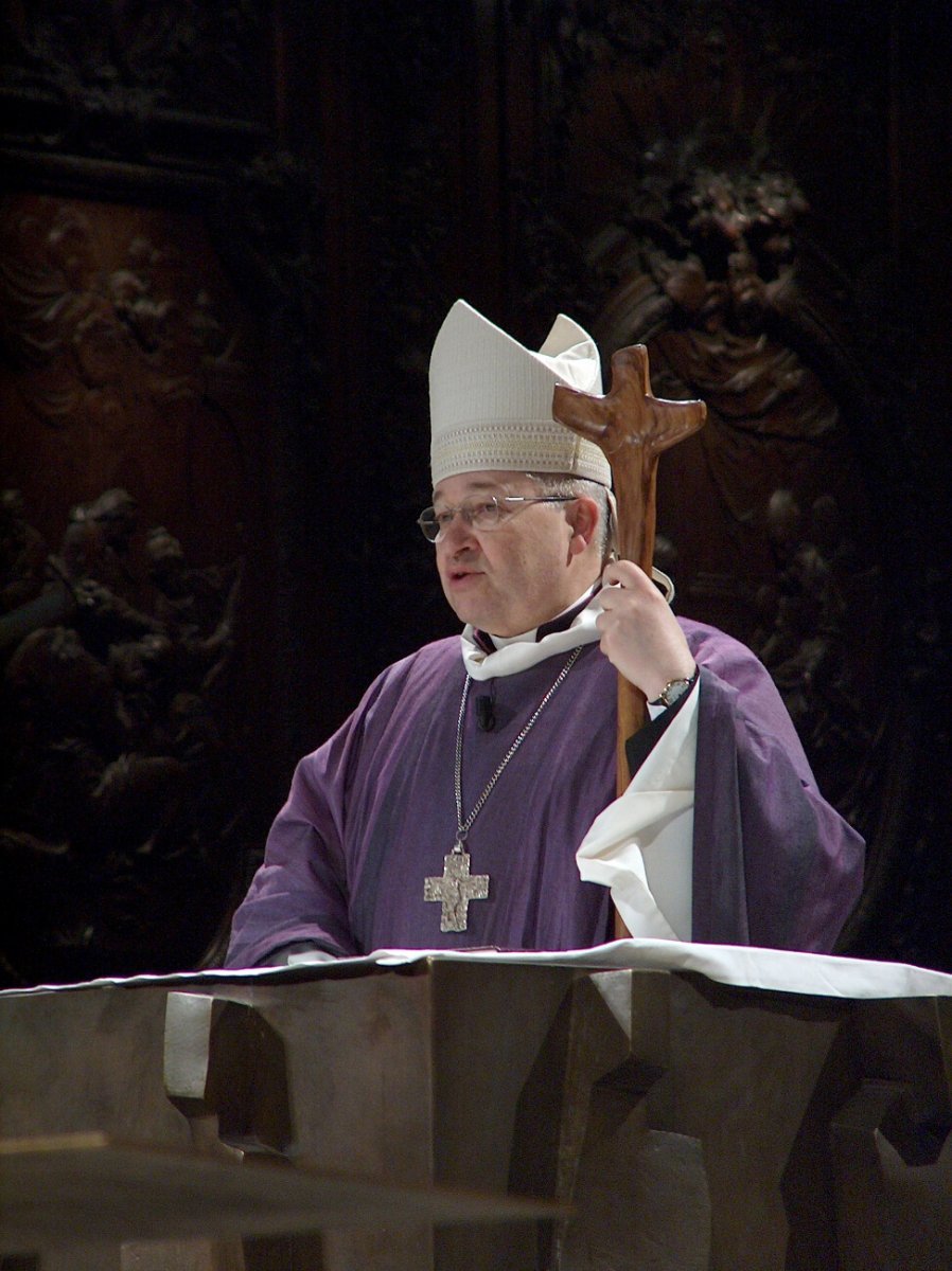 5 mars 2005, installation de Mgr André Vingt-trois comme archevêque de Paris. © D. R..