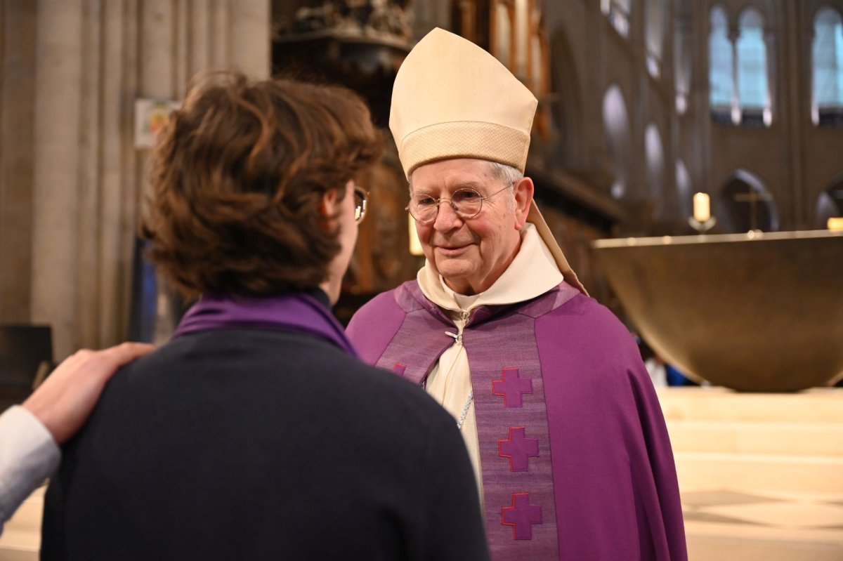 Appel décisif et inscription du nom des catéchumènes 2026 - Célébration de (…). © Marie-Christine Bertin / Diocèse de Paris.