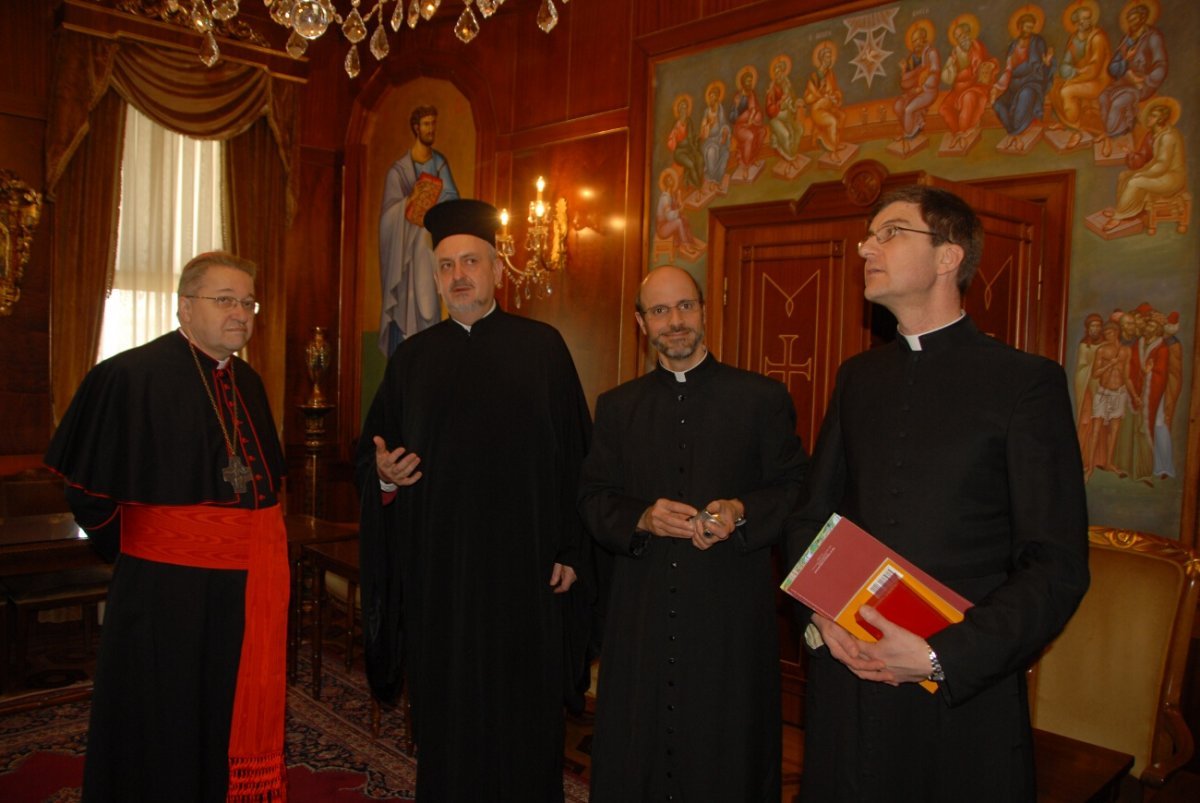 Rencontre du Cardinal André Vingt-Trois avec sa Sainteté Bartolomeos I. 