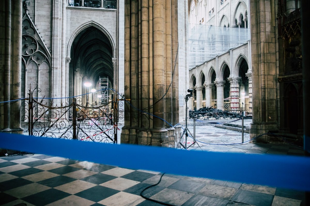 Notre-Dame de Paris, 2 mois après. © Guillaume Poli / CIRIC.