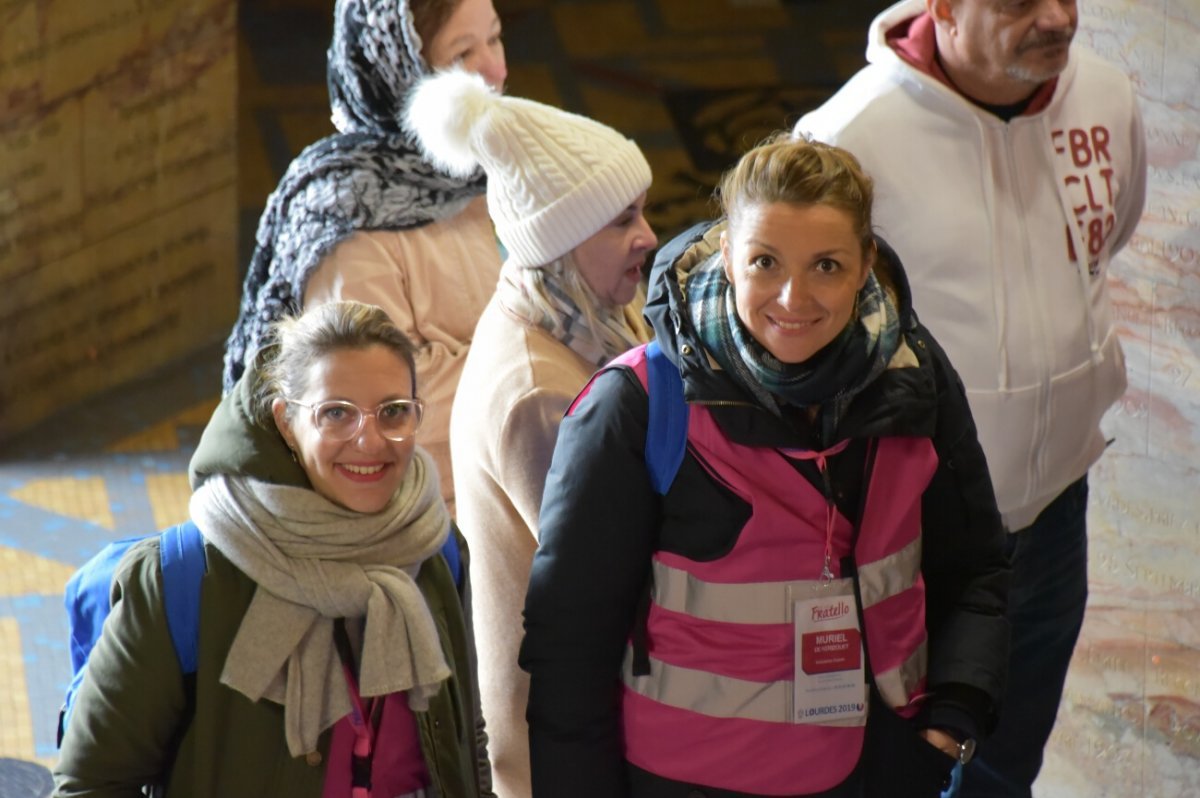 Rencontres européennes à Lourdes avec Fratello 2019. © François-Régis Salefran.