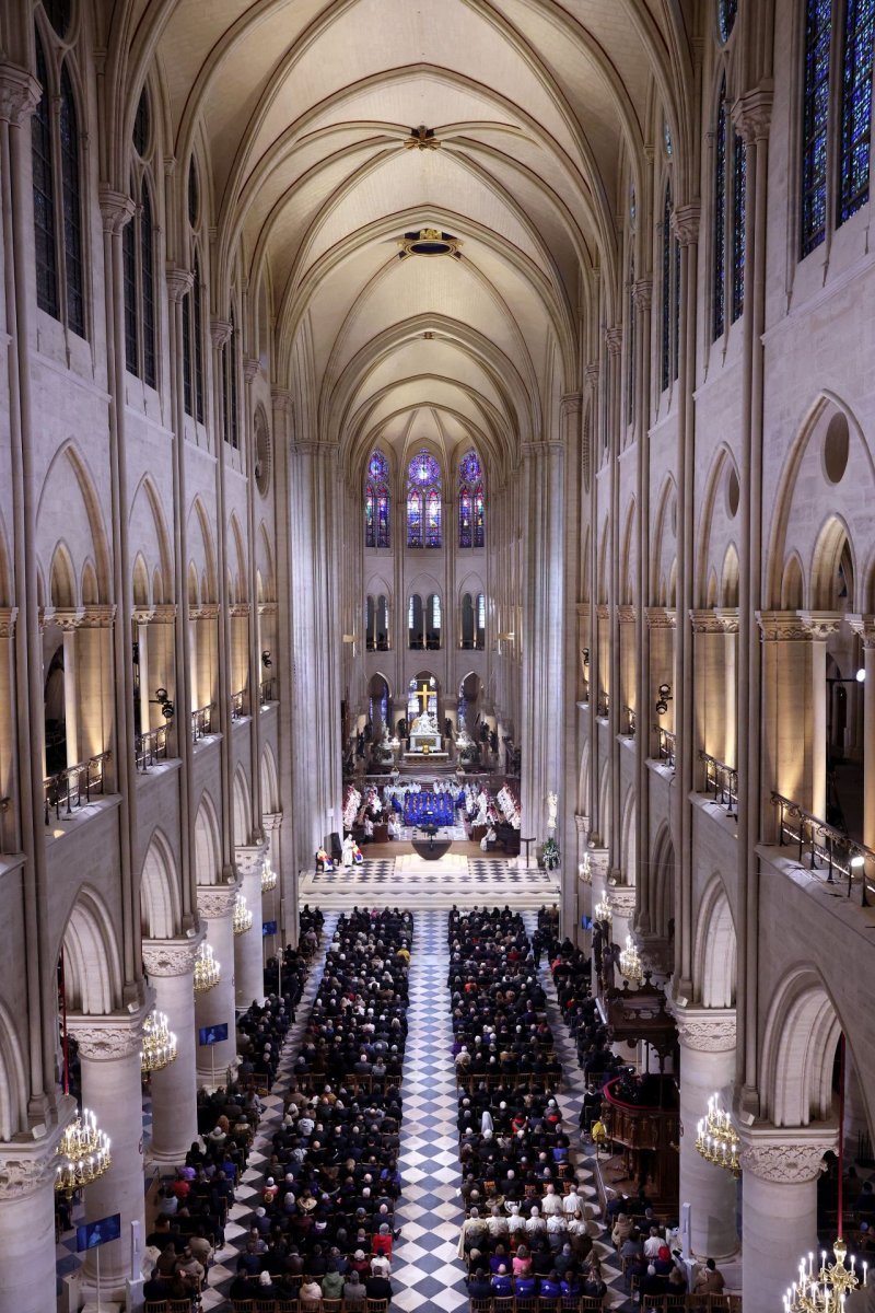 Messe de consécration de l'autel de Notre-Dame de Paris. © Pascal Le Segretain\Getty Images.