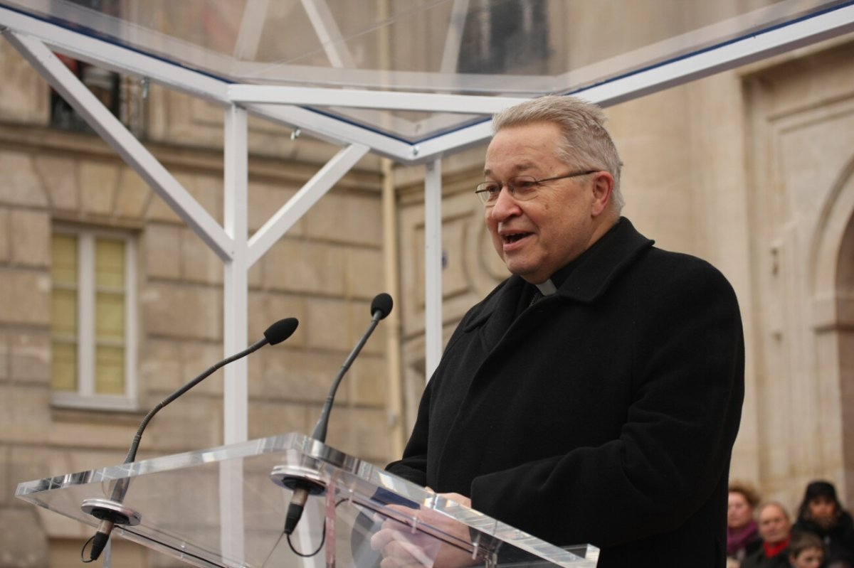 9 décembre 2012, inauguration de la façade rénovée de Saint-Paul - (…). © D. R..