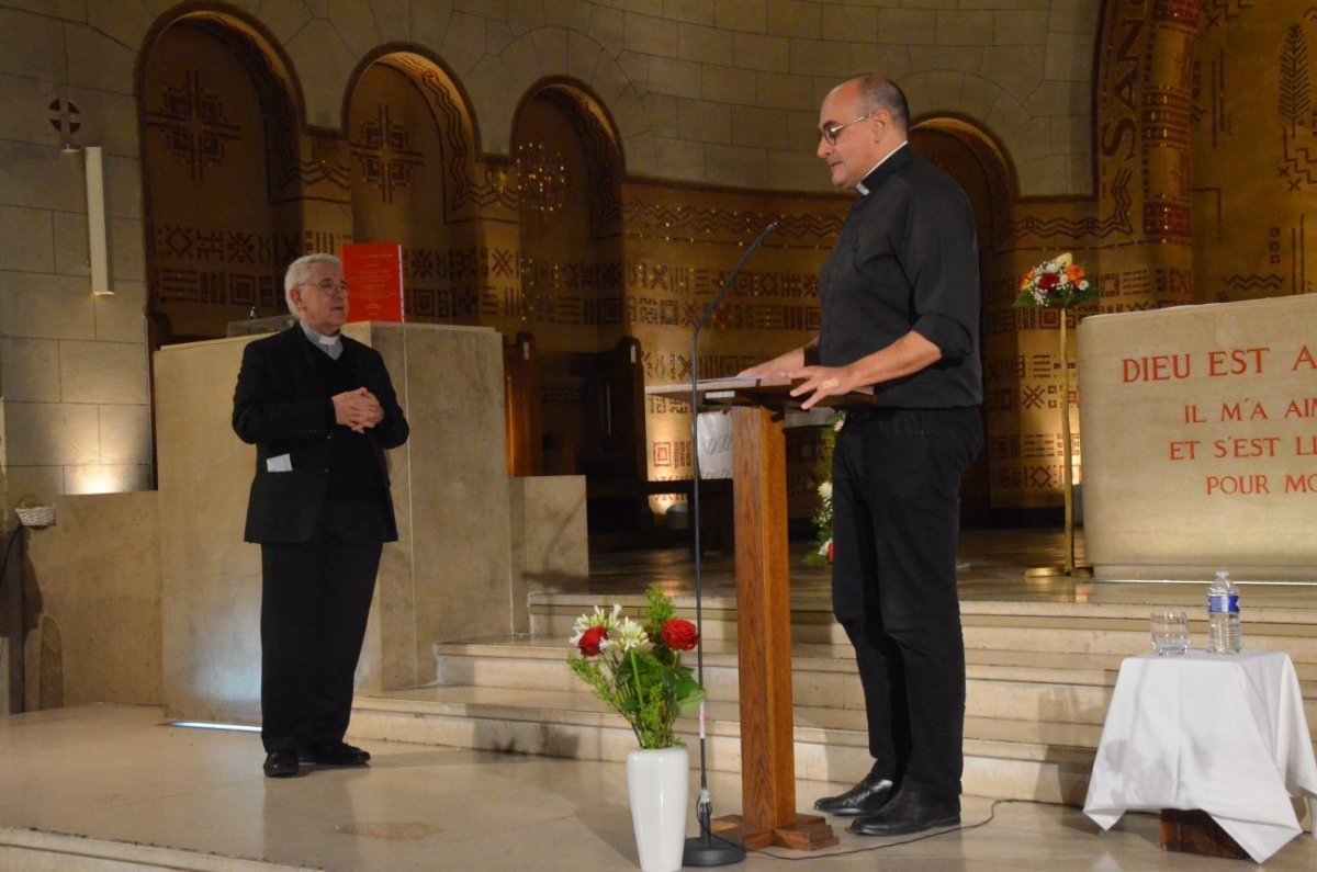 Conférence “Les martyrs de la Rue Haxo”. © Michel Pourny / Diocèse de Paris.