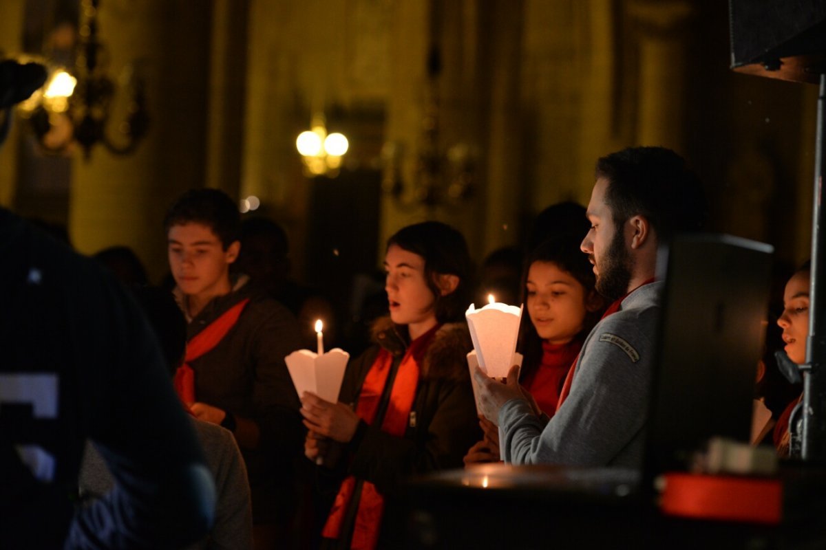 Rassemblement des jeunes confirmés en 2018. © Marie-Christine Bertin / Diocèse de Paris.