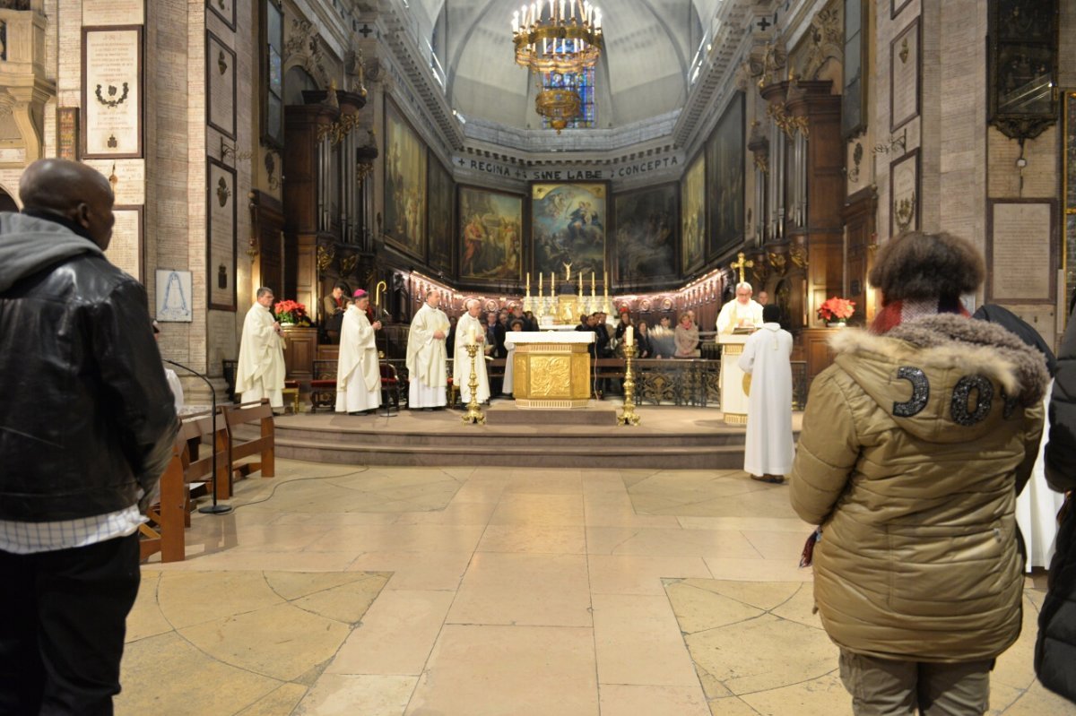 Solennité de Marie Mère de Dieu 2019 à Notre-Dame des Victoires. © Marie-Christine Bertin / Diocèse de Paris.