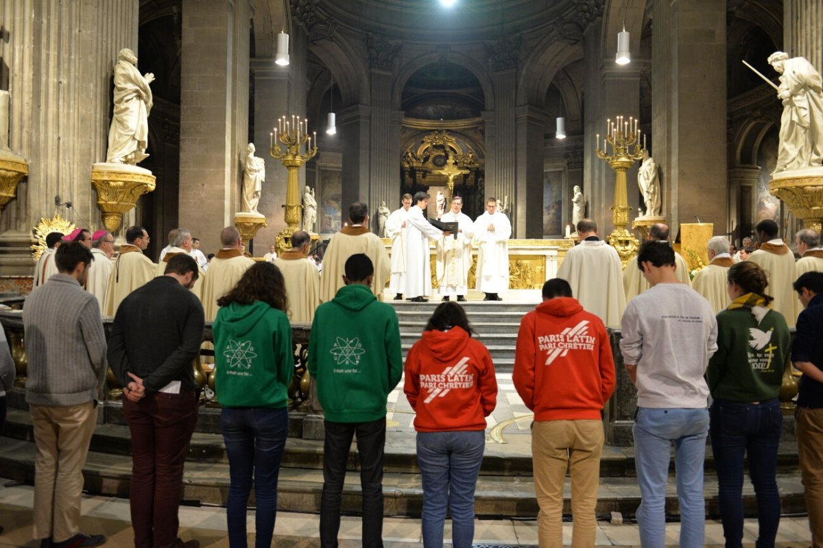 Messe des étudiants d'Île-de-France 2019. © Marie-Christine Bertin / Diocèse de Paris.