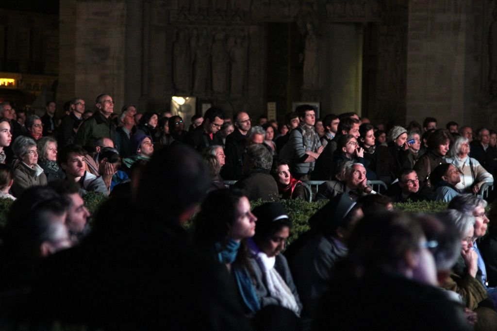 Le Parvis des Gentils le 25 mars 2011 à Notre-Dame de Paris. Photo Yannick Boschat 