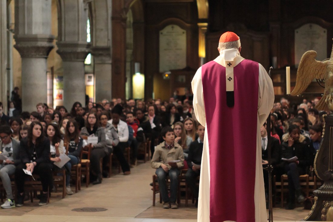 Homélie du cardinal André Vingt-Trois. © Yannick Boschat / Diocèse de Paris.