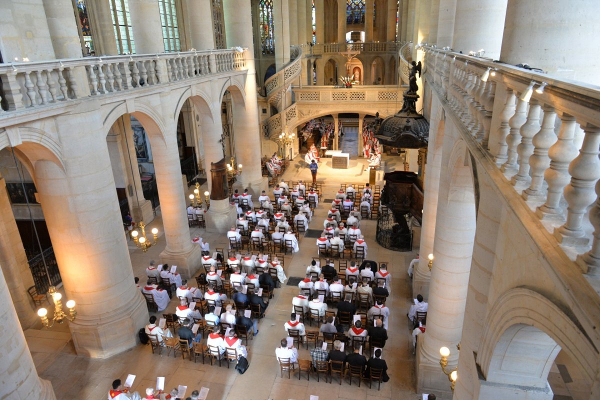 Rassemblement des prêtres de Paris en septembre 2020. © Marie-Christine Bertin / Diocèse de Paris.