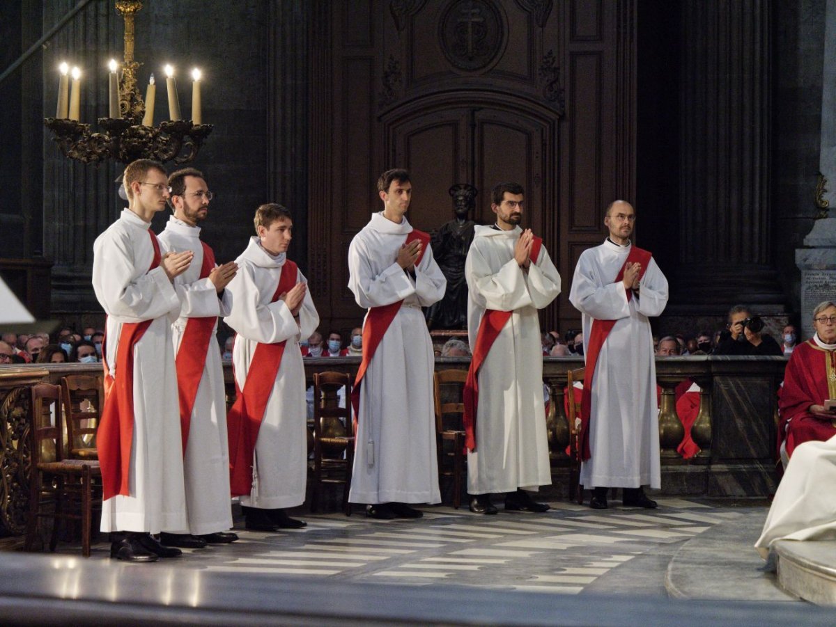 Ordinations sacerdotales 2021 à Saint-Sulpice. © Yannick Boschat / Diocèse de Paris.