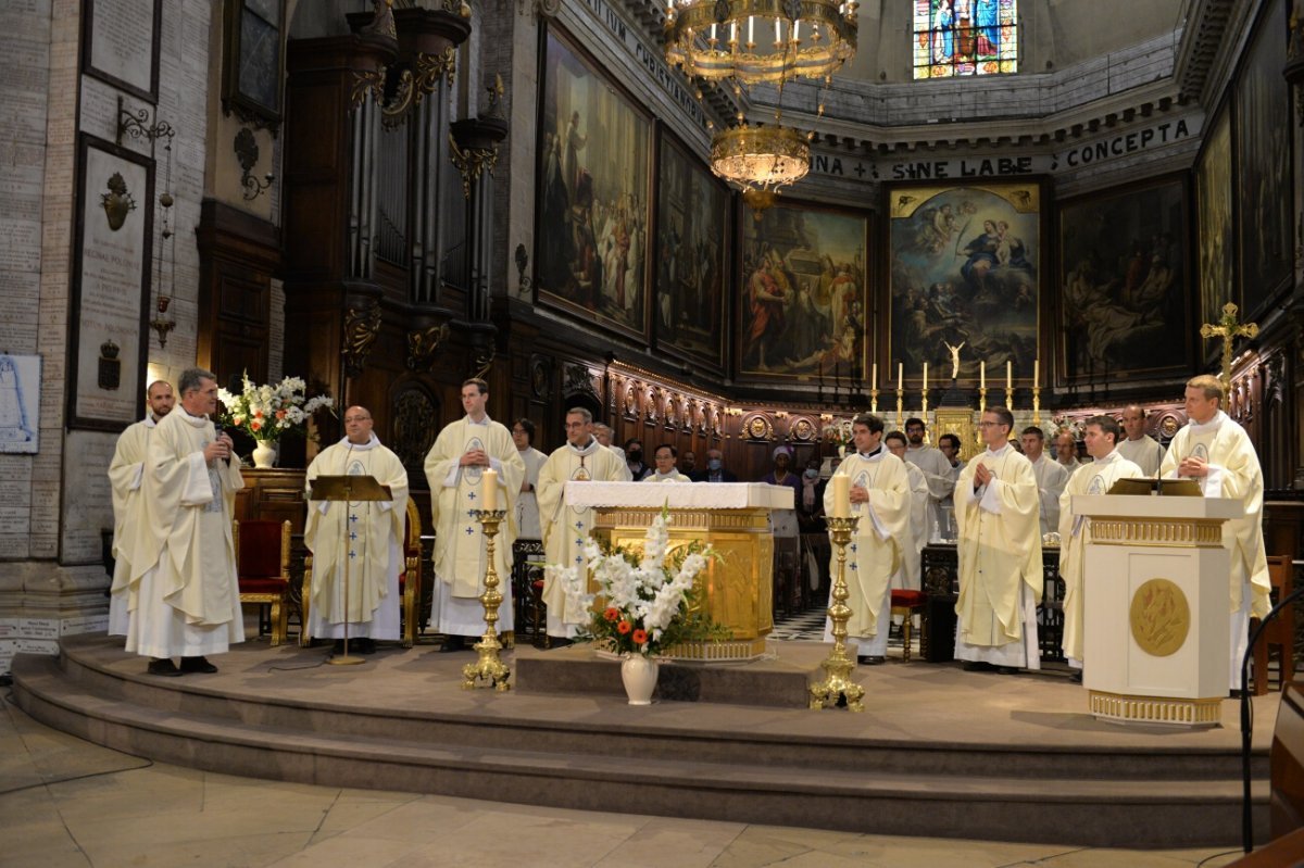 Messe des nouveaux prêtres à Notre-Dame des Victoires. © Marie-Christine Bertin / Diocèse de Paris.