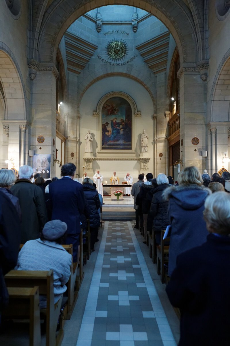 Messe à la chapelle de la Visitation. © Yannick Boschat / Diocèse de Paris.