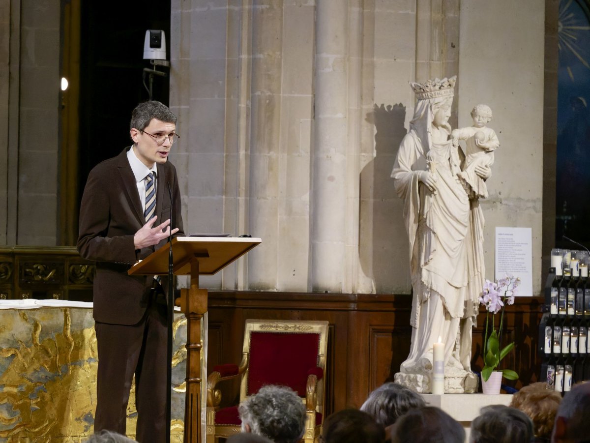 Conférence de Carême de Notre-Dame de Paris : “Georges Bernanos : Le don des (…). © Yannick Boschat / Diocèse de Paris.