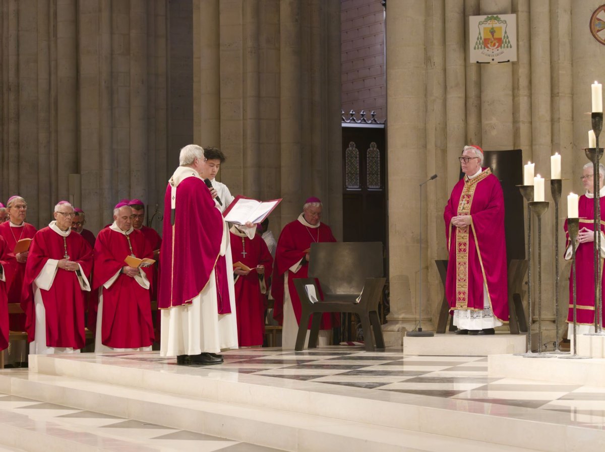 Messe de béatification de Raymond Cayré, Gérard-Martin Cendrier, Roger (…). © Yannick Boschat / Diocèse de Paris.