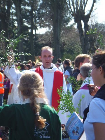 Pèlerinage des étudiants à Chartres 2007. © D. R..