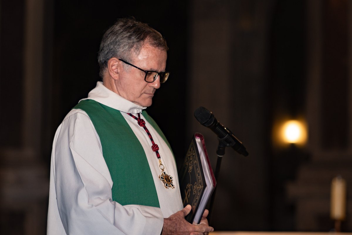 Mgr Michel Guéguen, vicaire général. © Marine Clerc.