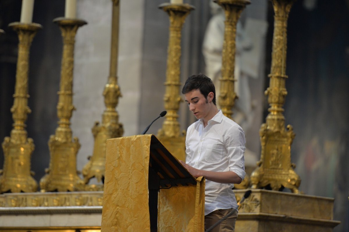 Messe pour les jeunes et les vocations. © Marie-Christine Bertin / Diocèse de Paris.