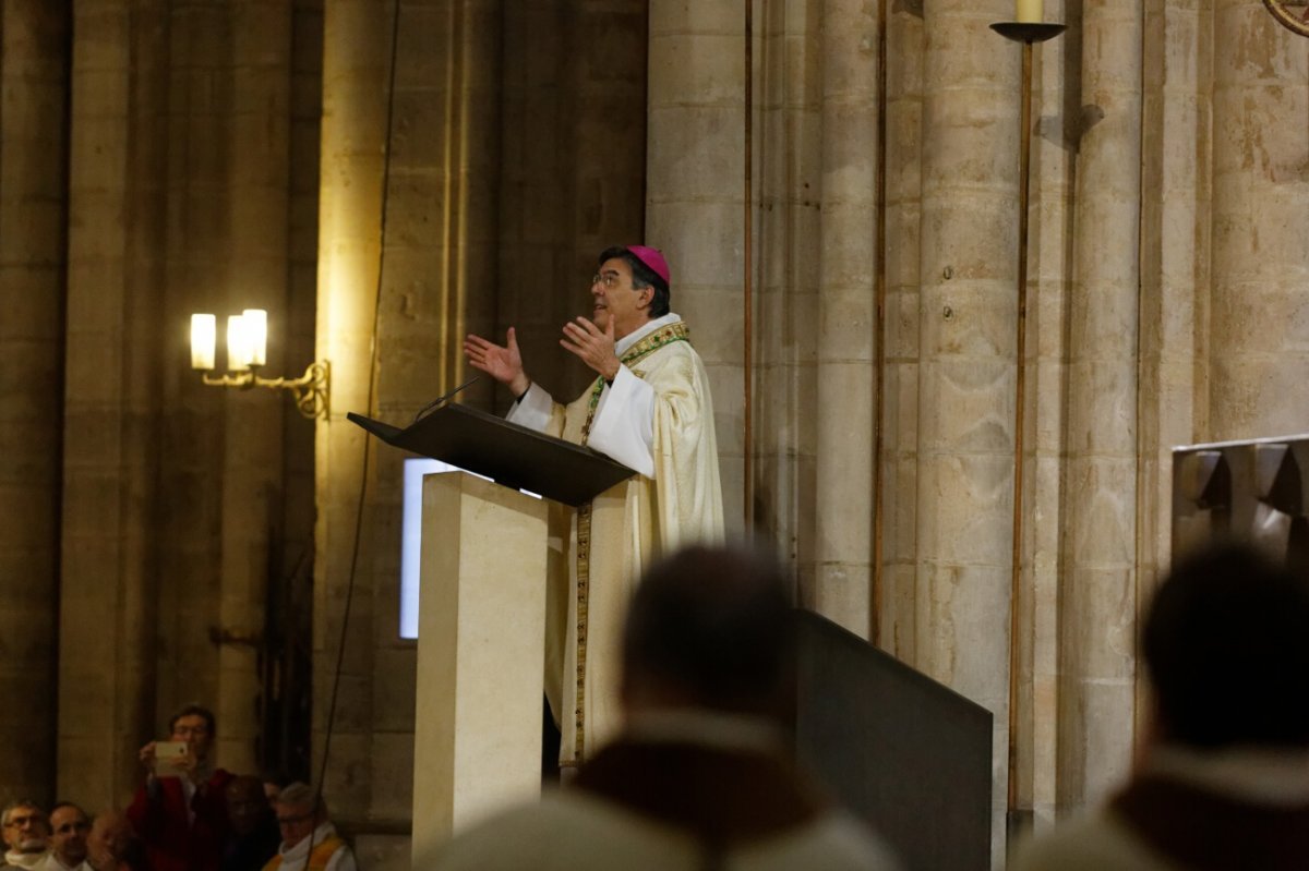 Homélie de Mgr Michel Aupetit, nouvel archevêque de Paris. © Yannick Boschat / Diocèse de Paris.