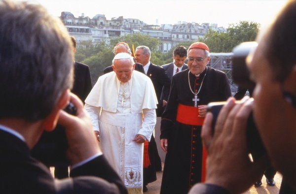 Jean-Paul II aux JMJ de 1997 à Paris. © Denis Metzinger.