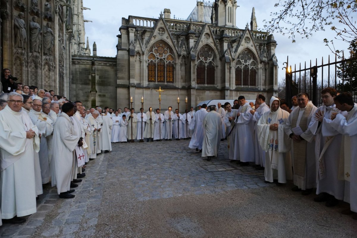 Messe chrismale à Notre-Dame de Paris. © Yannick Boschat / Diocèse de Paris.