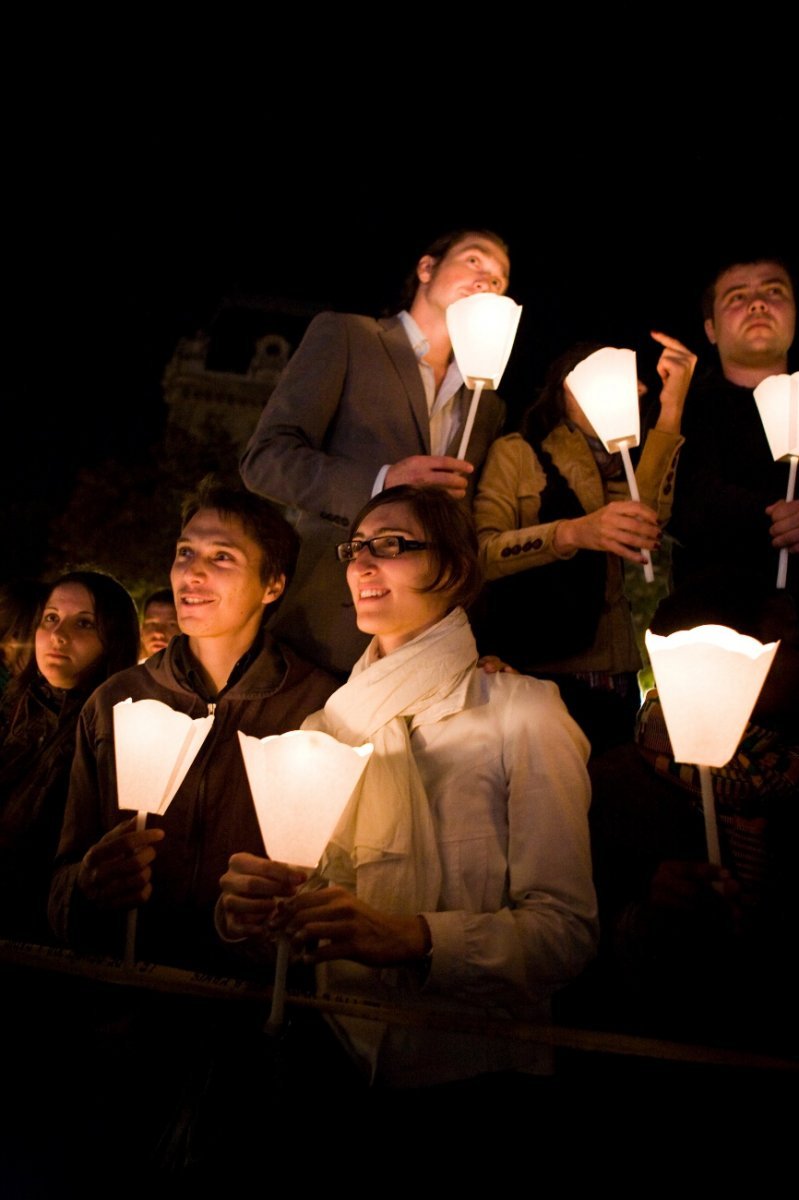 Chemin de Lumière à minuit. Reproduction interdite. © CIRIC.