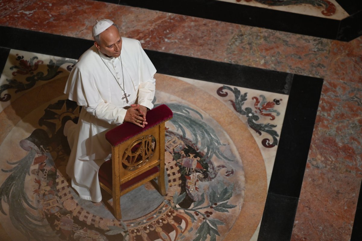 Prière des vêpres à Notre-Dame de Paris avec le Pape Léon XIV. © Marie-Christine Bertin / Diocèse de Paris.