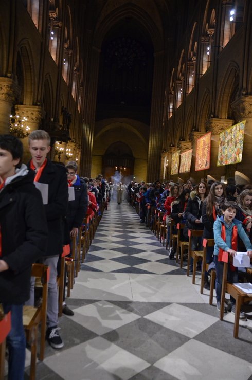 Rassemblement des jeunes confirmés 2015. © M-C Bertin.