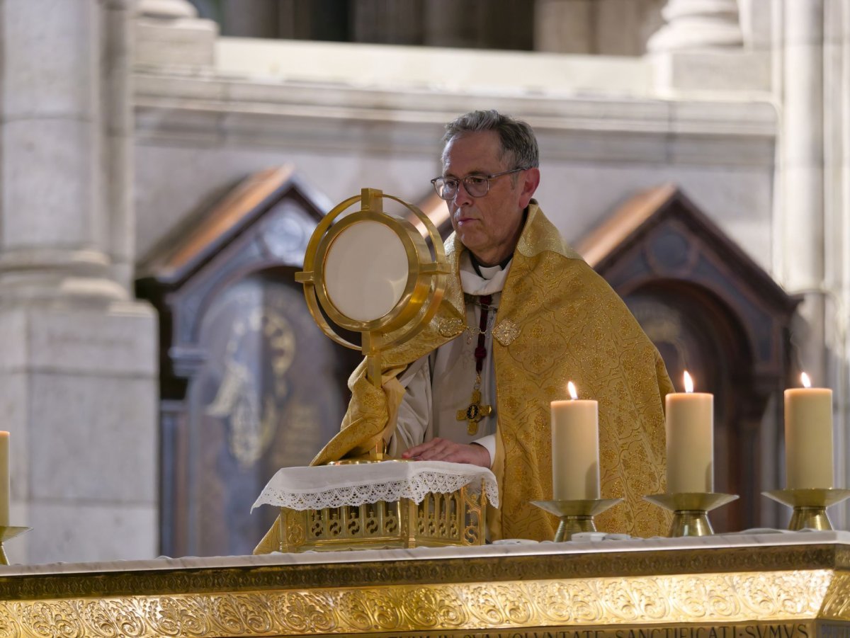Veillée de l'espérance au Sacré-Cœur de Montmartre. © Yannick Boschat / Diocèse de Paris.