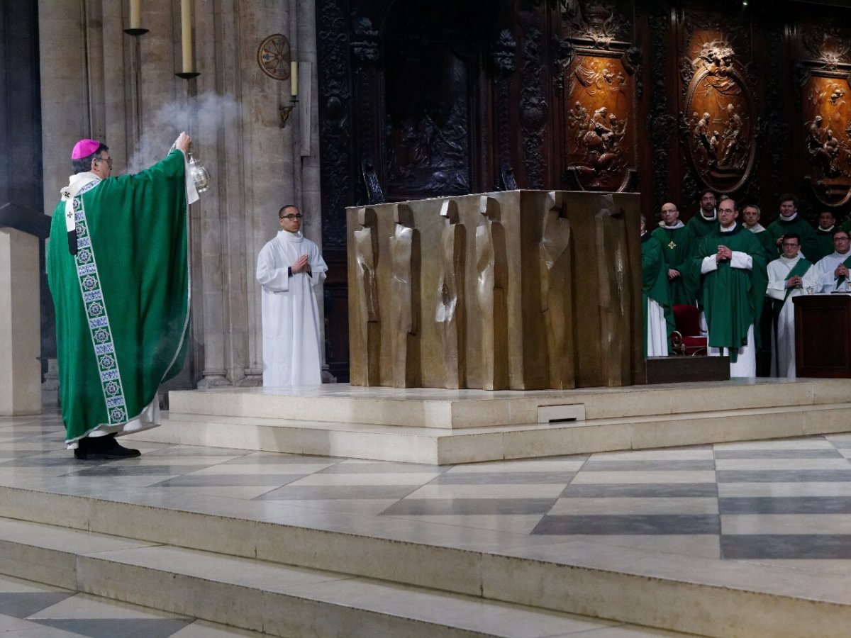 Messe à Notre-Dame de Paris. © Yannick Boschat / Diocèse de Paris.