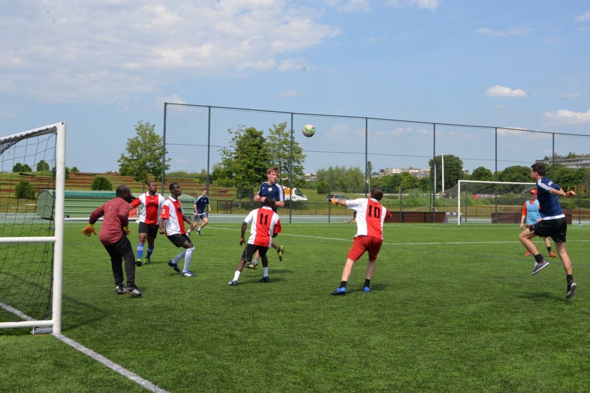 Tournoi de football. © Marie-Christine Bertin / Diocèse de Paris.