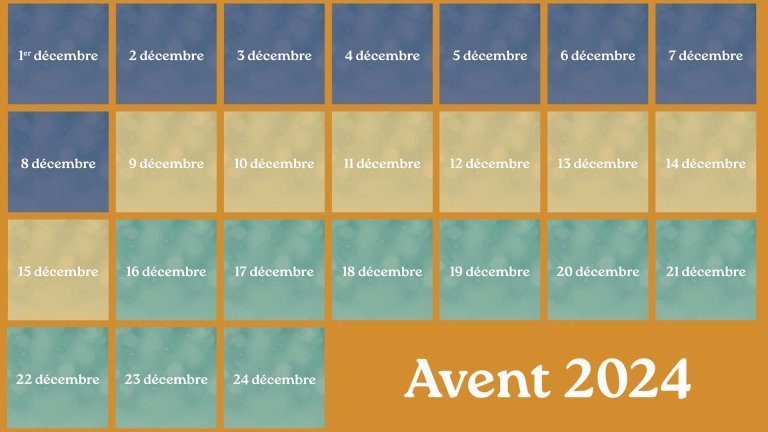 Calendrier de l'Avent en ligne : vers l'Espérance 