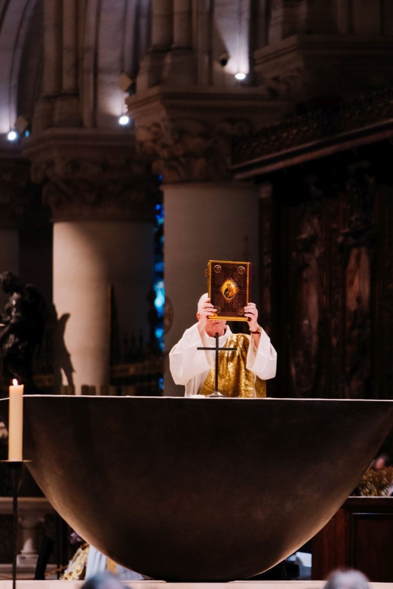 Célébration œcuménique du mystère de Pâques 2025. © Anh de France.