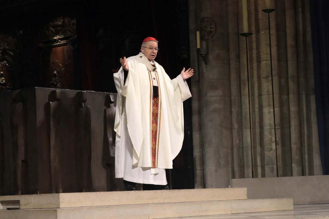 Accueil du cardinal André Vingt-Trois. © Yannick Boschat / Diocèse de Paris.