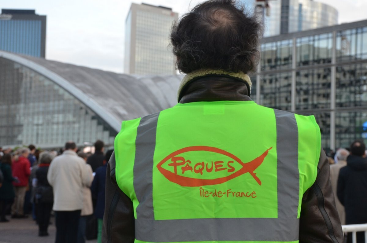 Rassemblement “Pâques 2017” à La Défense. © Michel Pourny.