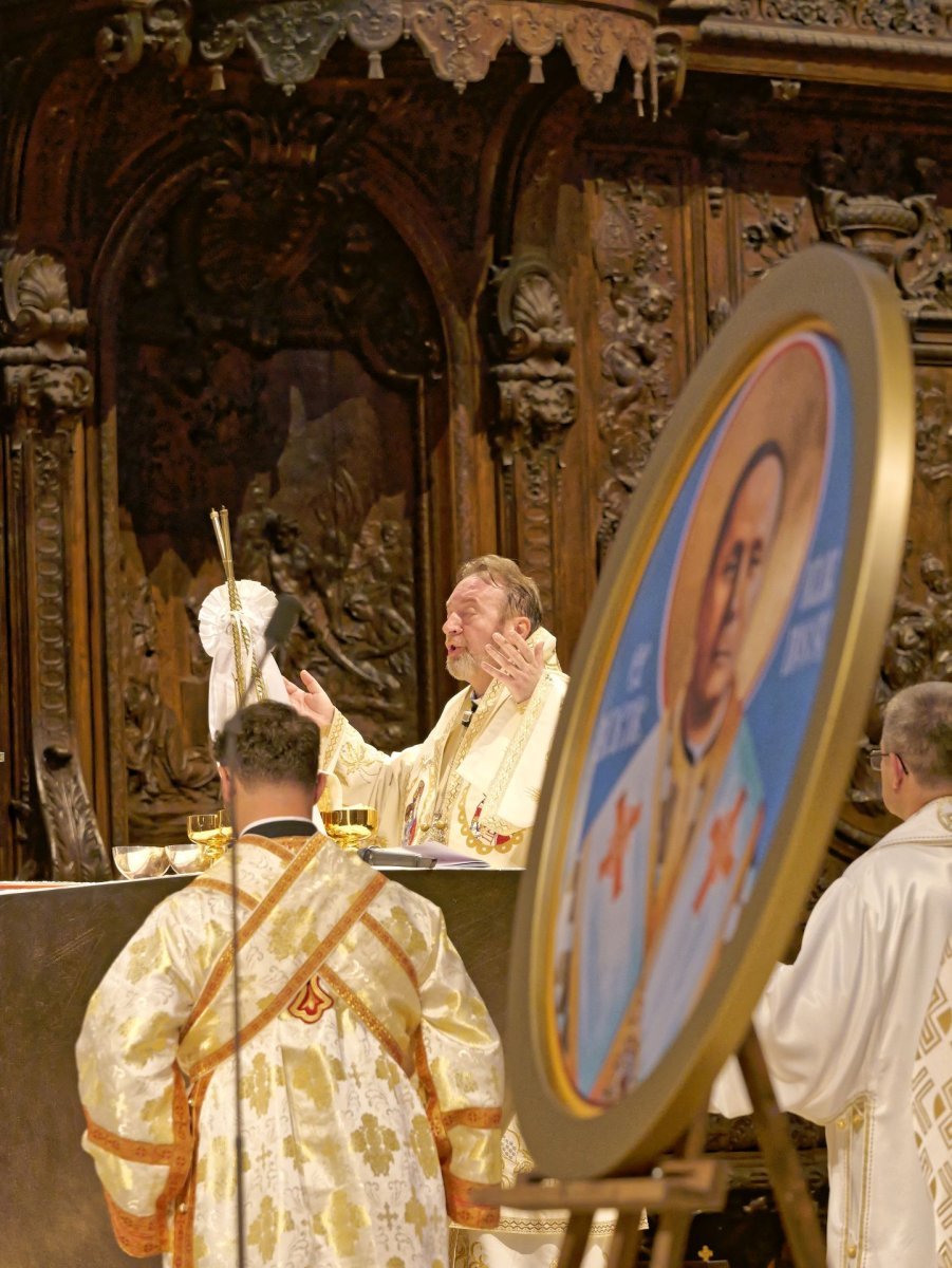 Divine Liturgie pour le bienheureux Cardinal Iuliu Hossu. © Yannick Boschat / Diocèse de Paris.