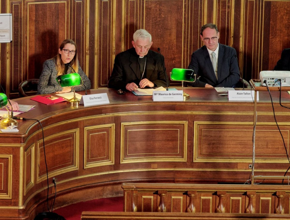 Colloque historique sur Geneviève. 3 novembre 2021, en Sorbonne © Yannick Boschat / Diocèse de Paris.