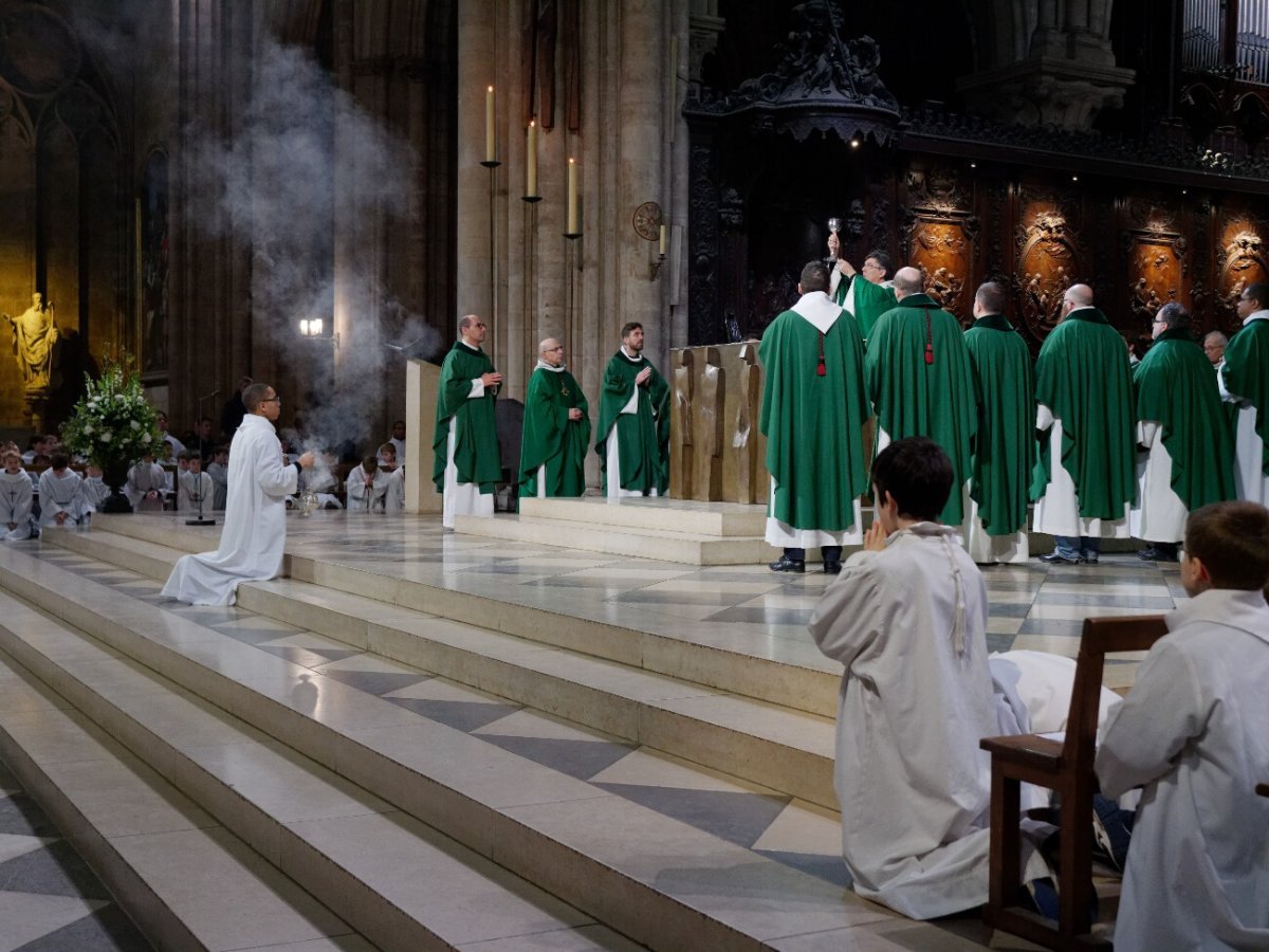 Messe à Notre-Dame de Paris. © Yannick Boschat / Diocèse de Paris.